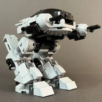 MOC RoboCoped ED-209 Robot Znaky Mechanické Války Politik Cihly Film Mecha Hračky Oblek pro Děti, Dárky k Narozeninám