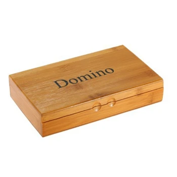28Pcs Náměstí Domino Desková Hra s dřevěnými Případě Cestování Zábavná Stolní Hra, Hračka
