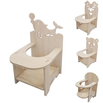 Křeček Židle Činčila Hračky Zajímavé Mini Dřevěné Krmící Židle Pro Krásné Guinea Zvíře Klec Příslušenství