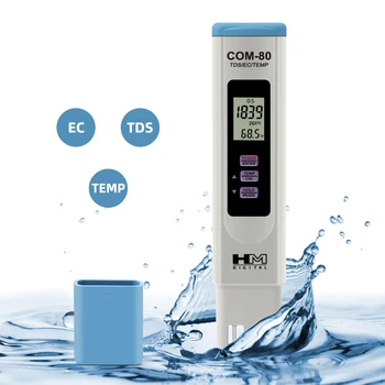 B50 TDS ES TEMP Metr COM-80 Celkové Rozpuštěné Pevné látky Monitorovat Vodivost Tester pro Akvárium Hydroponie Pitné Vody
