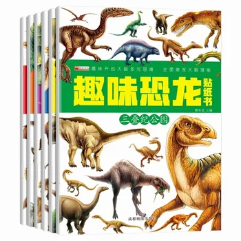 Zábavné Dinosauří Popularizaci Vědy Kognitivní Nálepka Kniha Dítě Osvícení Kognitivní Sticker Book