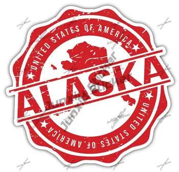 Aljaška USA Státní Mapa Razítko Emblém Auto Samolepky Osobní Auto Obtisk Dekorace, Doplňky pro Auto, SUV, Notebook, Auto Příslušenství