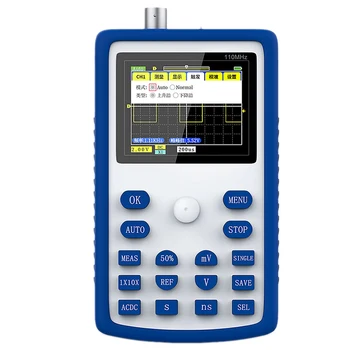 1C15+ Digitální Osciloskop 500MS/S Vzorkovací Frekvence šířka Pásma 110MHz Ruční Frekvenční Měniče pro Automatické Opravy EU Plug