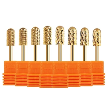 1 Ks Golden Karbidu Nail Vrtáky Manikúra Stroj Příslušenství Keramické Frézy Pro Manikúru, Elektrické Kopr Pilníky