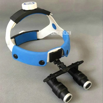 Nové Vysoce kvalitní Přenosný Hlava na Sobě Mikroskop Nastavitelné Zvětšovací Sklo 5X Zvětšovací Objektiv Mikroskopu 55-80mm Hot Prodej