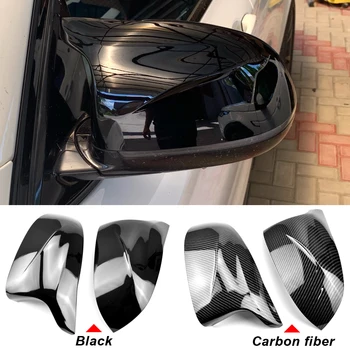 Zpětné Zrcátko odnímatelný Kryt z Uhlíkových Vláken Vzhled Černé pro BMW X3 F25 F26 X4 X5 F15 X6 F16 období 2014-2018