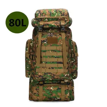 2023 Taktický batoh 80L vojenský batoh, vodotěsný batoh pro kempování