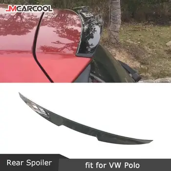 ABS Zadní Střešní Spoiler, přední Sklo Výplň Křídla pro Volkswagen VW Polo Standardní 2011-2018 Ne Pro GTI, R Piano black Zástěry Winglet