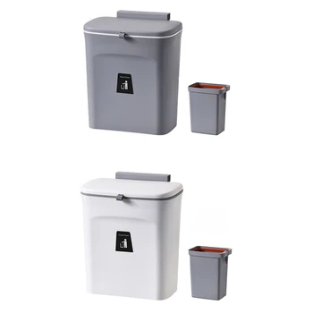 Toaleta Kuchyni Skladování Odpadu+Vnitřní Hlaveň Nástěnný Koš Kabinet Odpadky Odpadky Bin Dveře Závěsné Koše