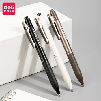 Deli 0,5 mm Černý Inkoust Gel Pero Vysoce kvalitní Pero Podpis Pero Student Dodávky Kancelářských potřeb, Papírnictví