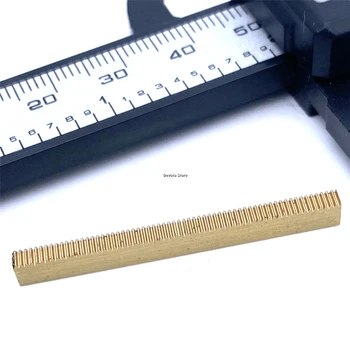 Přesné Kovové Rovné Ozubené tyče 0,2 M Měď Lineární Přenos 40 MM Jemné Nastavení Trati Zuby Gear