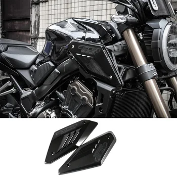 Lesklý Černý Rám Motocyklu Boční Panel Kryt Shell Sacího Potrubí Protector pro Honda CB650R 2019 2020 2021