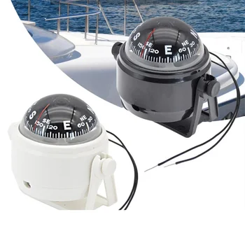 Vodotěsné Námořní Kompas Moře Otočná Námořní Lodi Auto Kompas s Elektronickým LED Světla pro Námořní Navigaci Umístění