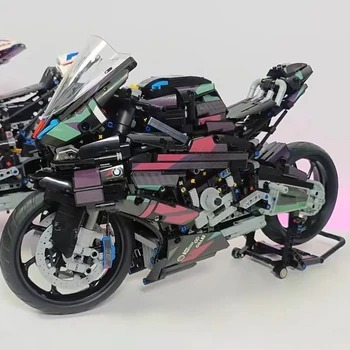 Cyberpunk Motorku Modelu Budovy Bloky Moto Road Racer Cihly Dárky k Narozeninám Hračky pro Dítě Chlapci Děti Dospělé Technické