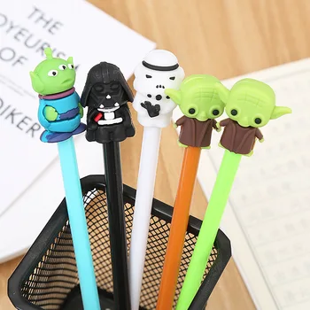 Kreslený gelové pero kreativní učení papírnictví vodní bázi pero roztomilý studenti černá zkoušku pero velkoobchod roztomilý kawaii věci