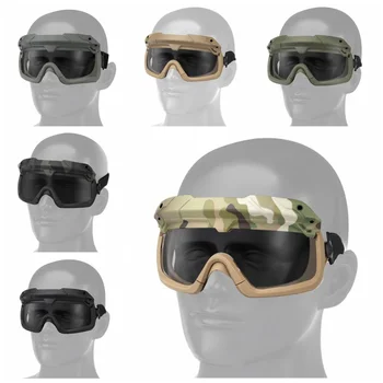 Taktické Airsoft Lov Brýle Motocyklu Odolný Proti Větru Wargame Brýle, Helmy Brýle Paintball Ochranu Očí Taktické Sunglasse