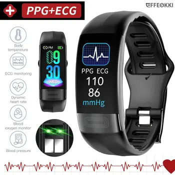 2023 EKG, PPG Spo2 Inteligentní Náramek Hodinky Lékařské Zdravotní ECC Fitness Tracker pro Muže, Ženy, Kalorie, Krevní Tlak Smartwatch