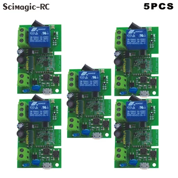1CH AC/DC7-32V AC85-250V USB5V Smart Reproduktor Bezdrátový Modul Spínač RF 433,92 MHz Přijímač Přepnout Alice Alexa Google 5KS
