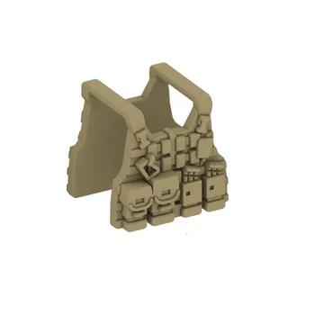 Vojenská Taktická Vesta 2. světové války Voják Swat Zbraň Arma MOC Mini Akční Figurky Armády Díly, Doplňky, Stavební kámen Cihly Hračky