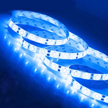 5M 12V Modrá LED Vodotěsné Proužek Světla Univerzální pro Loď, Náklaďák, Auto, SUV, ATV, RV