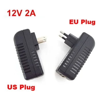 PoE Napájecí zdroj 12V 2A POE Injector Ethernet Adaptér pro CCTV Bezpečnostní Kamery Telefon, Satelitní Přijímače NÁM EU zásuvka 12V 2A