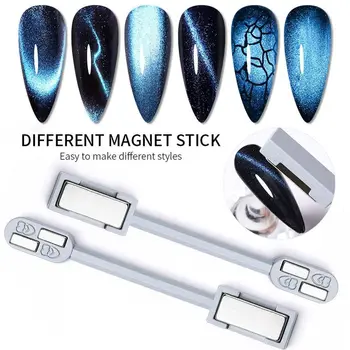 Hlava DIY Nail Art Nástroje Nehtů Magnety lak na Nehty Magnet Stick Cat Eye Magnet Blok Kočičí Oko Magnet Držet Nail Art Magnet Nástroje