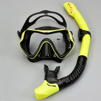 Potápěčské Brýle Šnorchl Set New Adult Large-rám Silikonová Maska, Šnorchl Masky Potápěčské Brýle