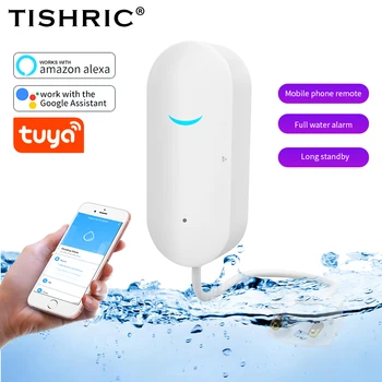 TISHRIC SW100 WIFI Detektor Úniku Vody Čidlo Alarm Inteligentní Domácí Automatizace, Zabezpečení Ochrany Alarm Systém