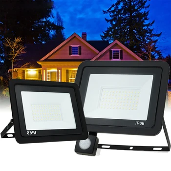 100W LED Reflektor Venkovní Vodotěsné Nástěnné Světlo Pro Zahradní Ulici Reflektory Projekce, Osvětlení, Pohybu Snímače Povodňových Světlo