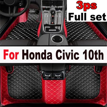 Pro Honda Civic 10. 2021 2020 2019 2018 2017 2016 Auto Rohože, Koberce Auto Interiérové Doplňky, Kryty motorových Vozidel