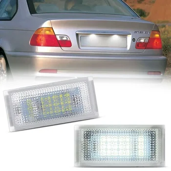 Pro BMW 3 Série E46 2-Dveřový Coupe M3 1998-2003 Bílé LED Číslo spz, Světla, Obložení Auto Příslušenství