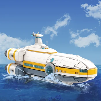MOC Aurora Deep Sea Trek Subnautica Seamoth Vozidla Model Cihly Hra Okolí Stavební Blok, Děti, Hračky, Narozeniny, Vánoční Dárky