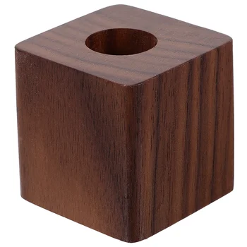Dřevěné Podpis Pero Držitel Cube Jednootvorová Pero Zbytek Stojí Pero Skladování Držák