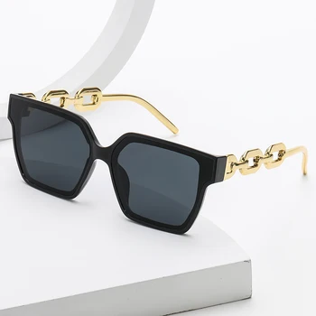 Luxusní Cat Eye sluneční Brýle, Ženy Značky Designer Vintage Černé Sluneční Brýle pro Módní Velké Náměstí Rám Ženy UV400 Oculos De Sol