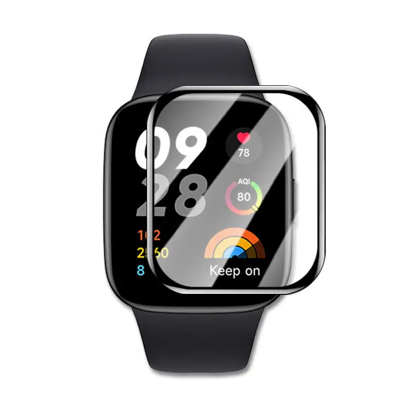 3D Zakřivené Měkký Okraj Ochranný Film Smartwatch Kryt Pro Xiaomi Redmi Hodinky 3/Mi Hodinky Lite 2 Screen Protector POCO Příslušenství . ' - ' . 0