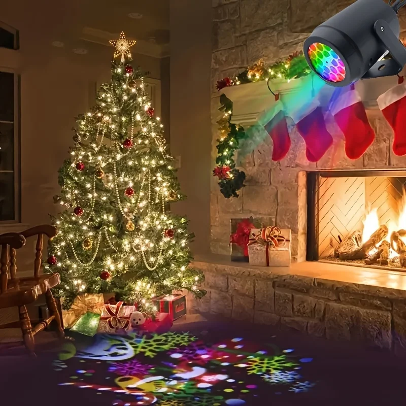 LED Vánoční Projekce Noční Světlo, Sníh Projekce Světla, 360° Otočnou LED Světlo, Pro Rodinné Vánoční Holiday Party Dekor . ' - ' . 1