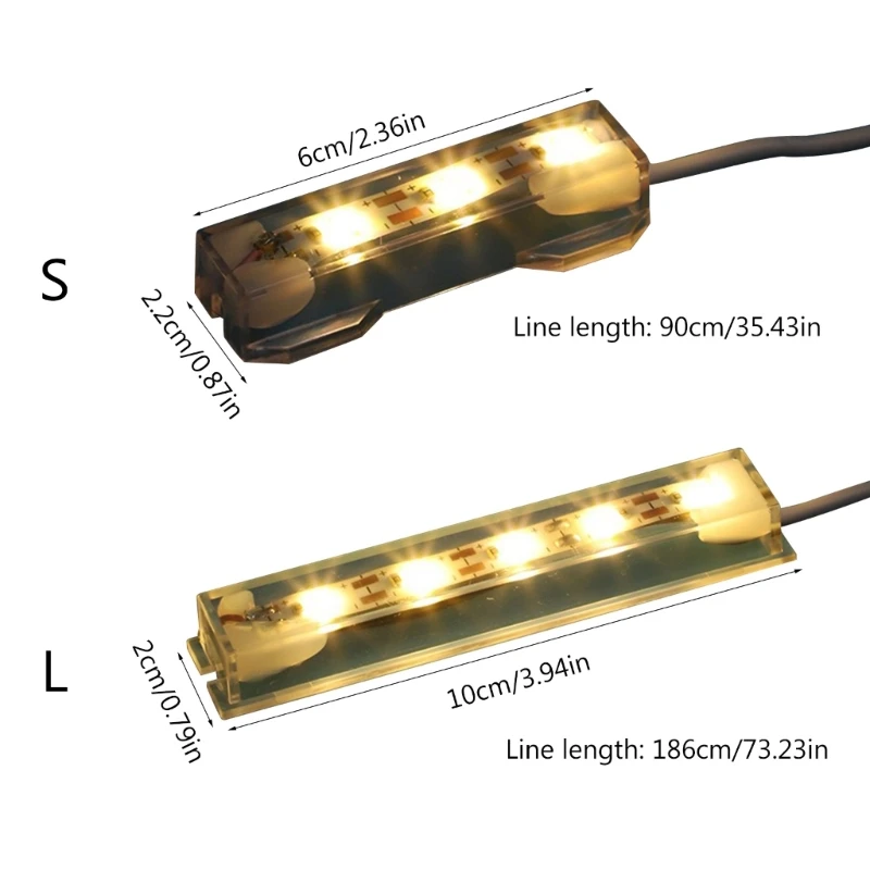 Upgrade USB LED Světlo Proužky Flexibilní USB Akvária Světelné Lišty pro Betta Fish Tank Svítí Vaše Betta Ryby Nádrže L9BE . ' - ' . 2