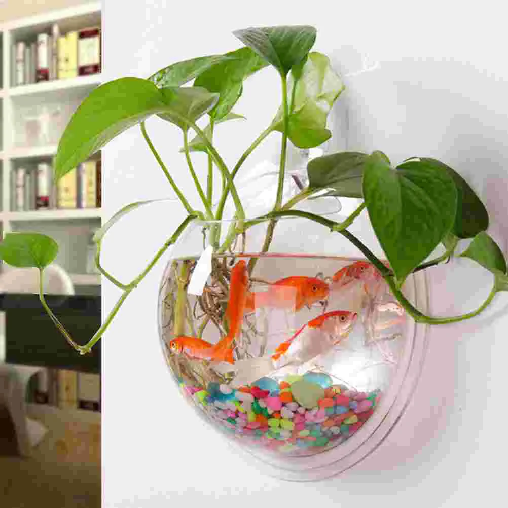 3D Akryl akvárium květináče Nástěnné Závěsné Akvarijní Transparentní Fish Tank Květina Rostlina Váza Domácí Dekorace . ' - ' . 2