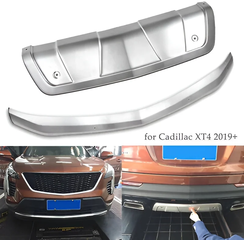 Hodí se pro 2019 2020 2021 Cadillac XT4 Přední Zadní Nárazník Deska kluzná Deska Kryt Čalounění Protector . ' - ' . 2