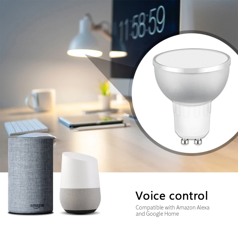 Inteligentní Žárovky Tuya Rgbcw Smart Led Žárovka 3.0 Hlasové Ovládání Led Svítilna Smart Home 5w Práce S Alexa Domů . ' - ' . 2