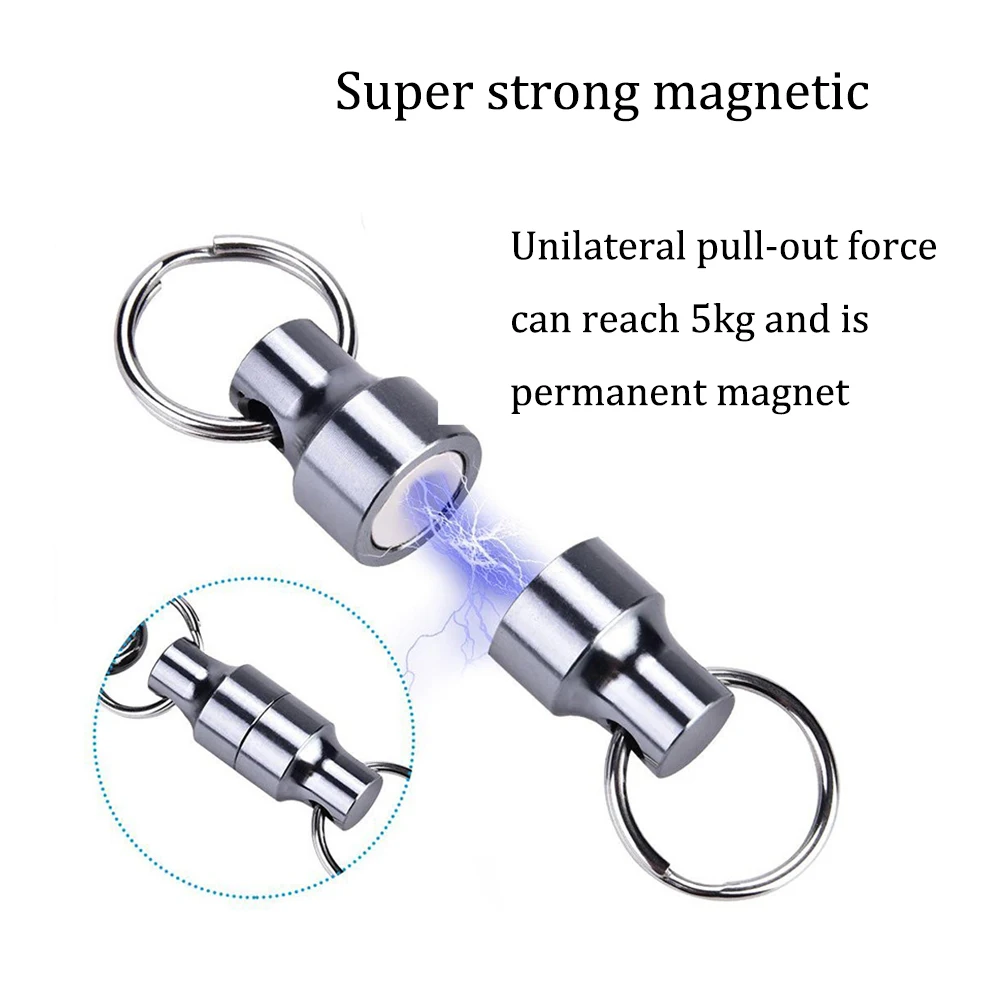 Super Silné Neodymové Magnety Magnetický Rybolov Nástroj Uvolněte Držák Muškaření Navíječ Klíčenka Karabina Magnet Rybaření Klip . ' - ' . 3