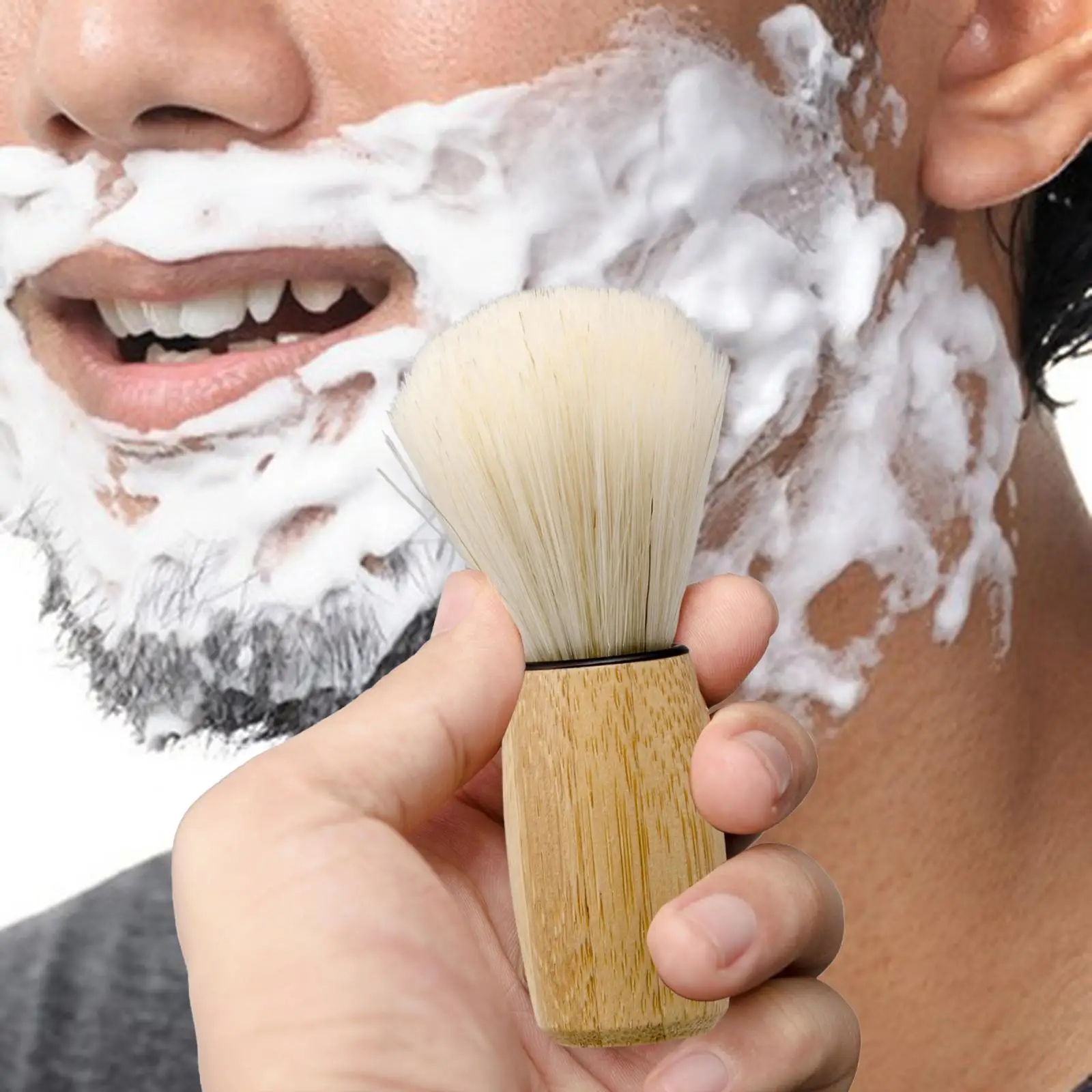 Luxusní štětka na holení Obličeje Vousy Čištění Mokré Holení Premium Ergonomický Vlasy, Vousy na Holení pro Muže, Přítele, Tátu, Manžela . ' - ' . 3
