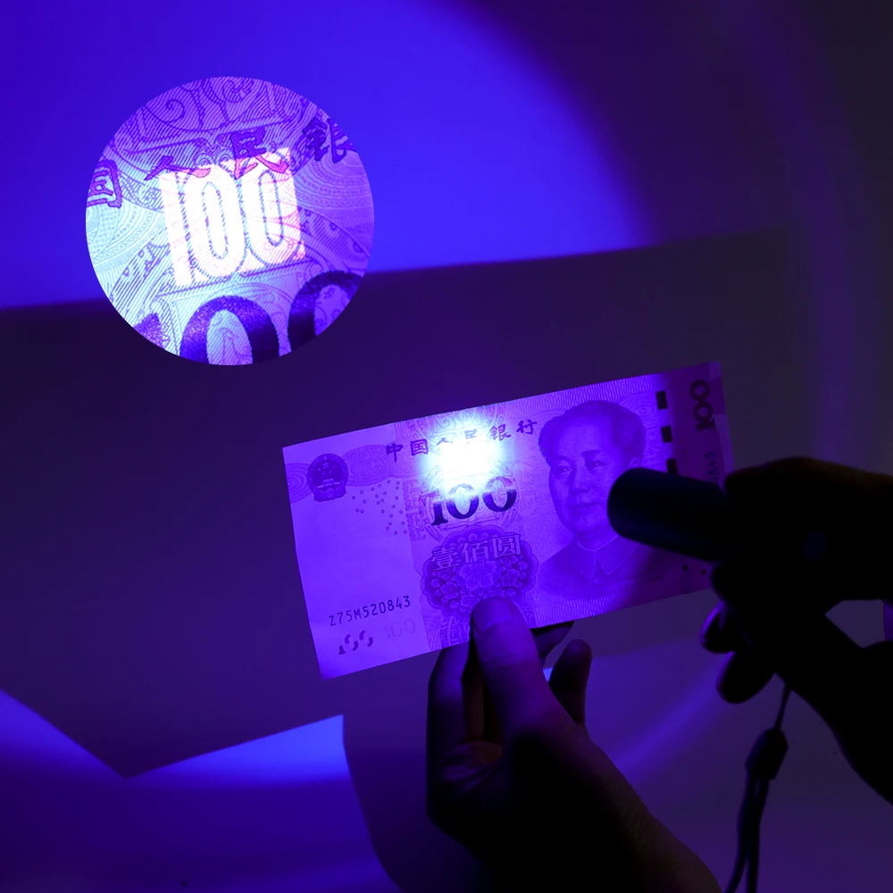 365nm UV Svítilna Mini LED Uv Svítilna USB Nabíjecí UV Světla, domácí Zvířata Moči Kočka tinea Peníze Rudy Škorpion Lampa pro Detekci . ' - ' . 3