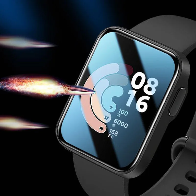 3D Zakřivené Měkký Okraj Ochranný Film Smartwatch Kryt Pro Xiaomi Redmi Hodinky 3/Mi Hodinky Lite 2 Screen Protector POCO Příslušenství . ' - ' . 3