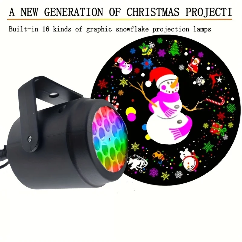 LED Vánoční Projekce Noční Světlo, Sníh Projekce Světla, 360° Otočnou LED Světlo, Pro Rodinné Vánoční Holiday Party Dekor . ' - ' . 3