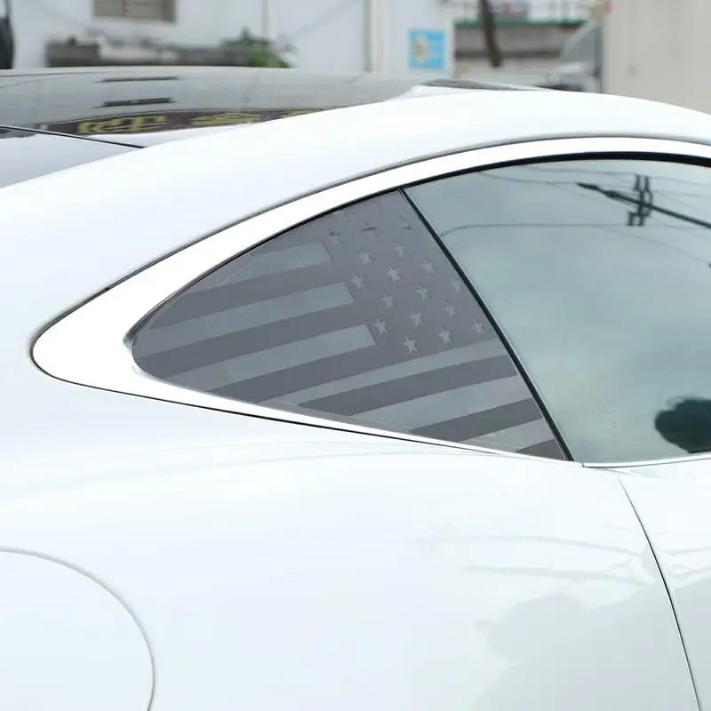 Pro Jaguar F-TYPE v letech 2013-2022 PVC Černé Auto Zadní trojúhelníkové Okno Skleněný Panel Trim Samolepka Auto Příslušenství . ' - ' . 5