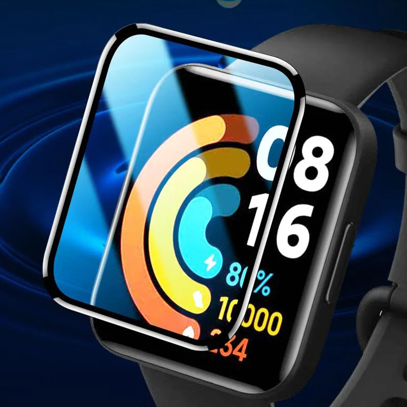 3D Zakřivené Měkký Okraj Ochranný Film Smartwatch Kryt Pro Xiaomi Redmi Hodinky 3/Mi Hodinky Lite 2 Screen Protector POCO Příslušenství . ' - ' . 5